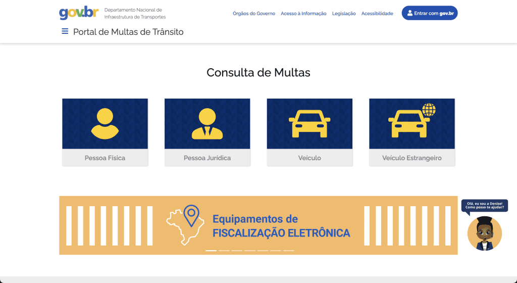 Consultar multas DNIT